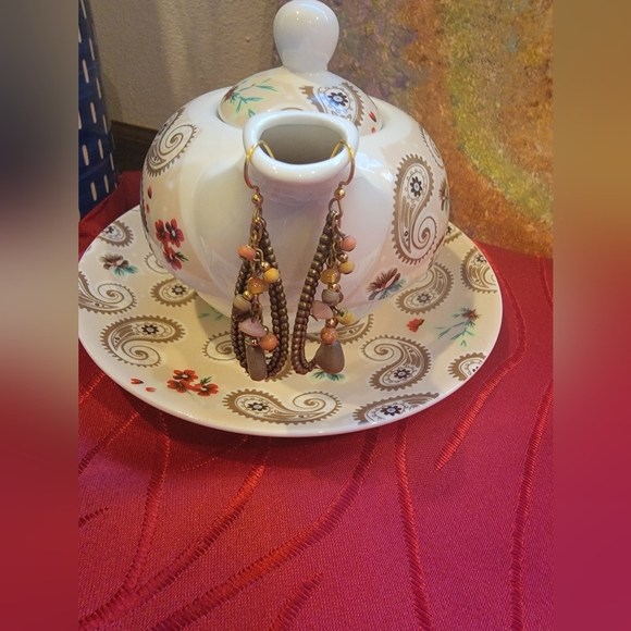 Earrings with beads for pierced ears - Picture 3 of 5